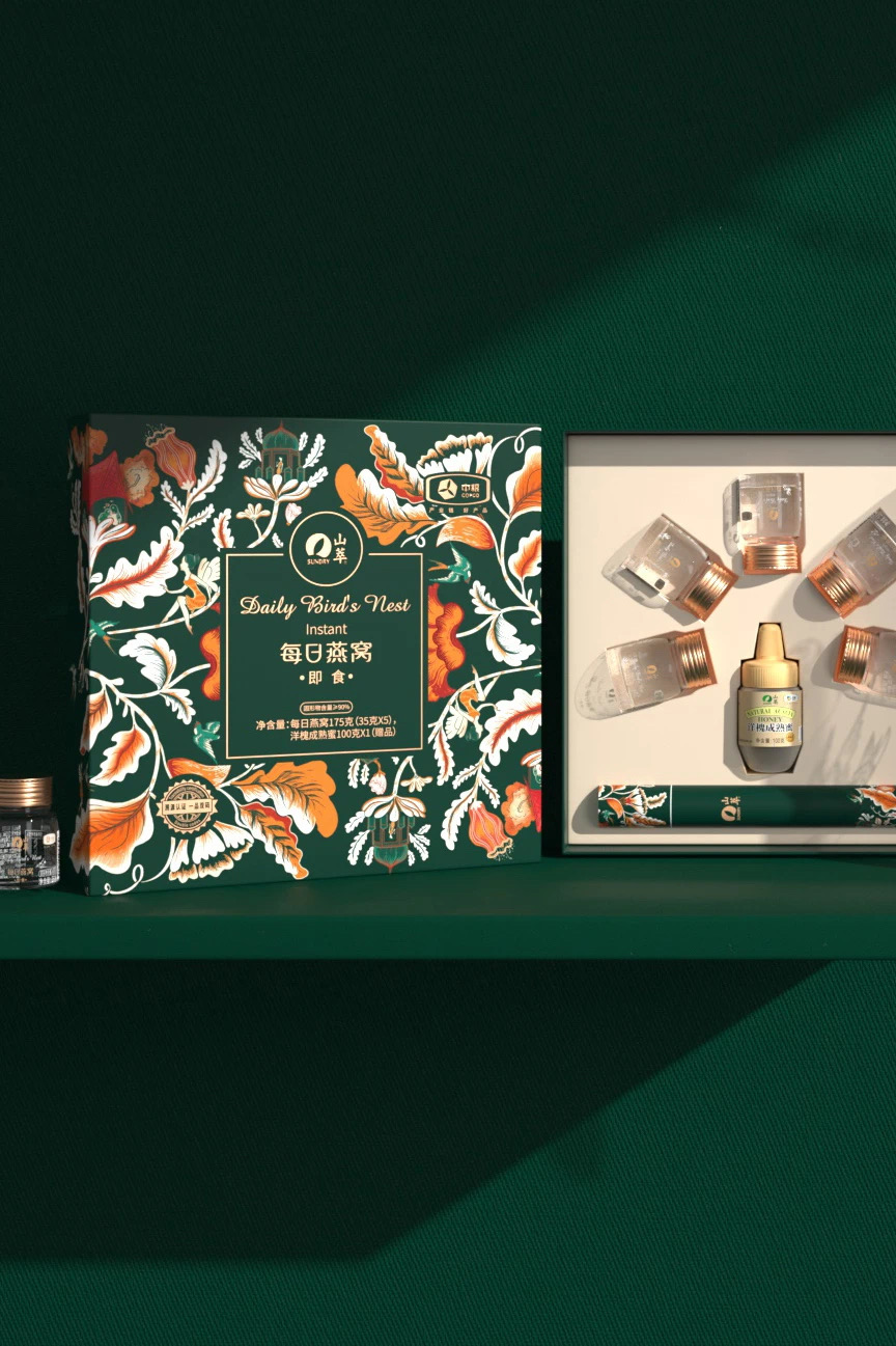 山萃燕窝官方旗舰店,燕窝包装设计作品鉴赏