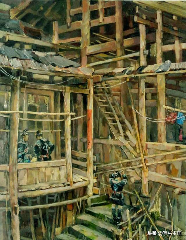 青年艺术家刘春油画作品欣赏,王欣油画作品《春到陕北》图片