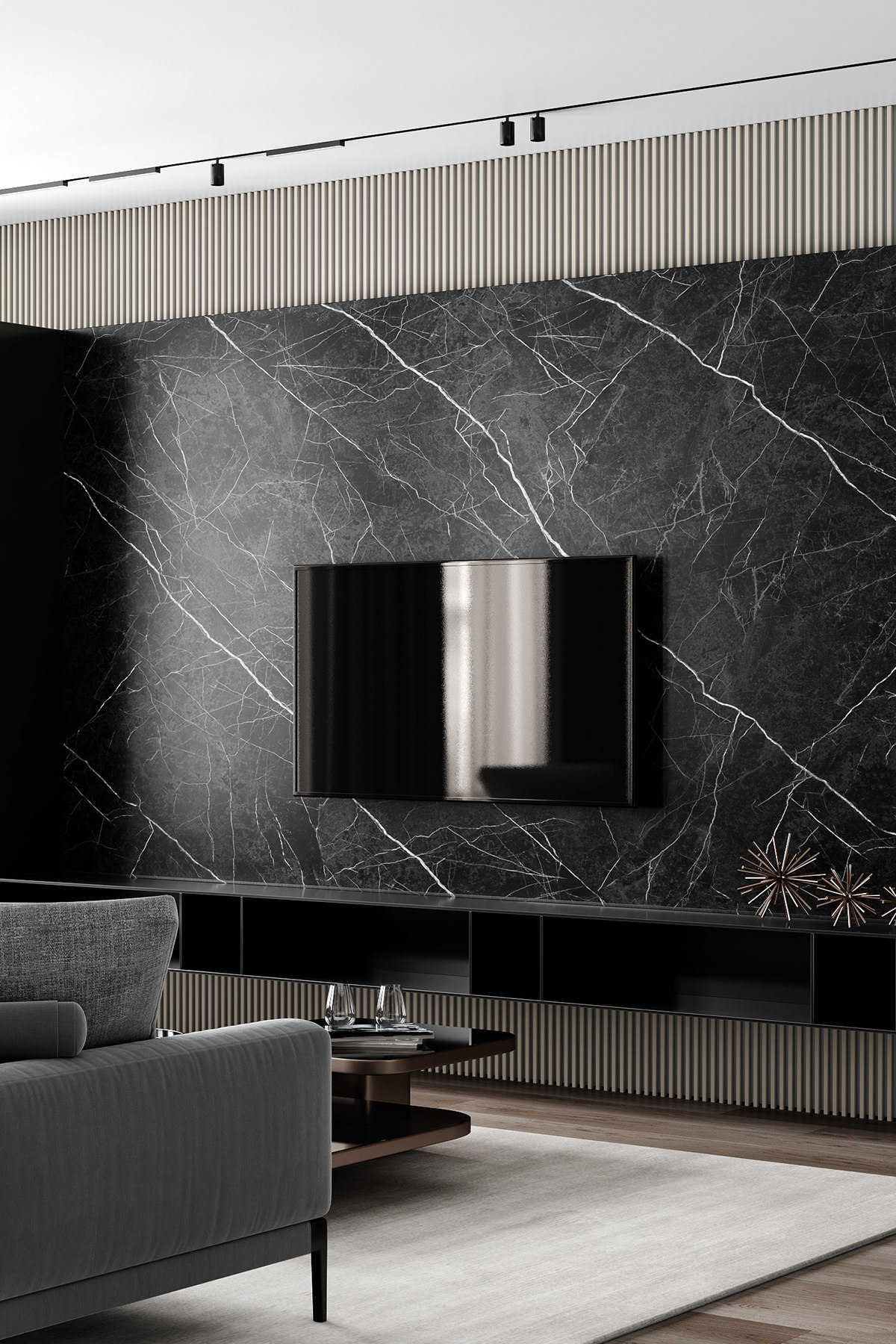 轻奢风格干净的空间,轻奢原木风装修高级感