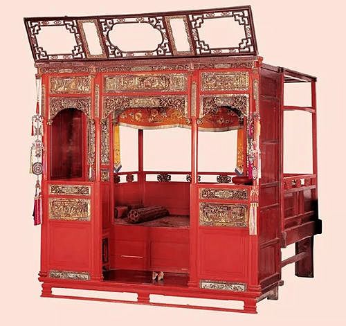 特色木头床,浙江老木头床