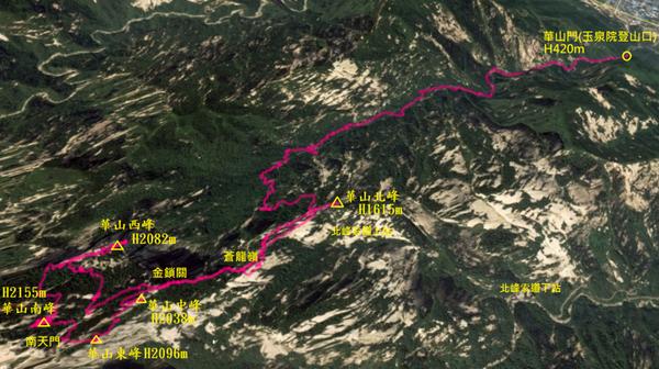 西岳华山五峰风景,华山一日游西安出发路线推荐