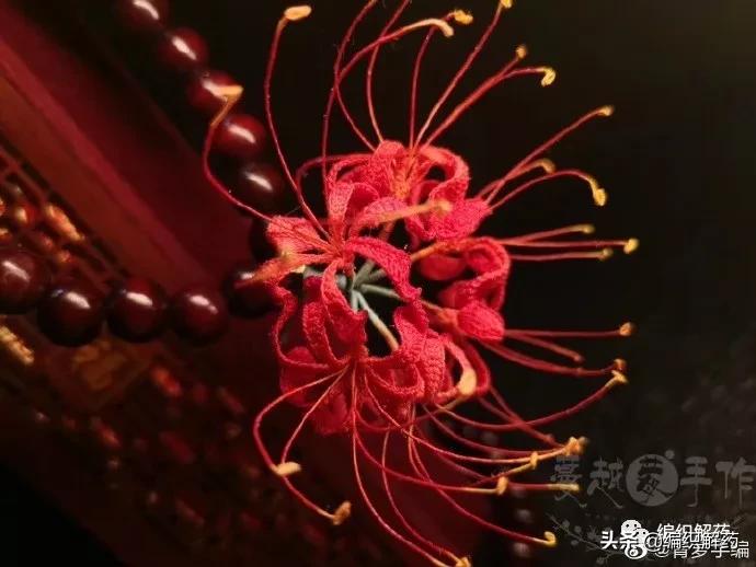 毛线编织刺绣发夹饰品教程,精美编织手工艺品