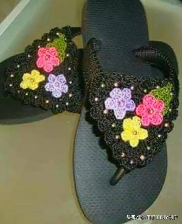 针织作品70款简约,手工针织凉鞋花样图