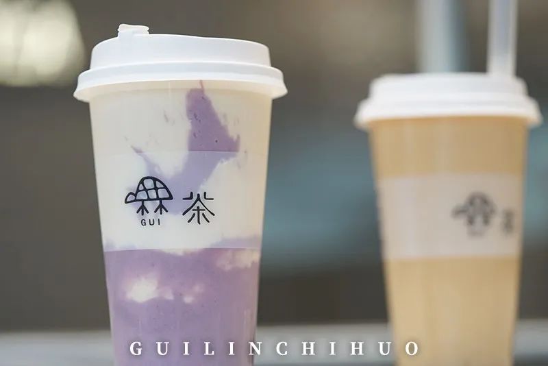 桂林奶茶店探店拍照,性冷淡风奶茶店拍照墙布置