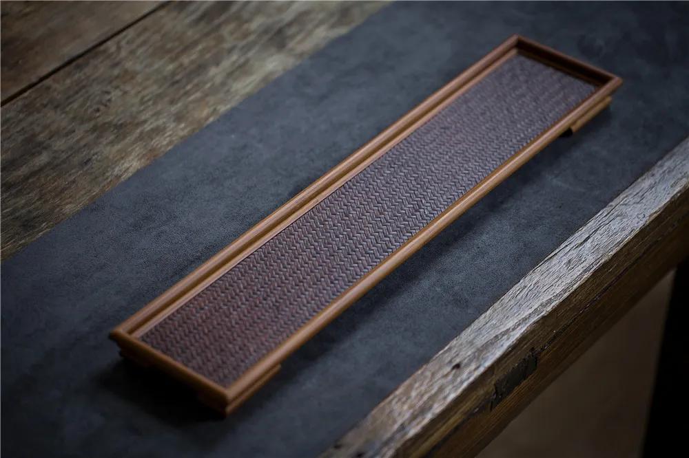 竹席面茶盘|山中清物，桌上风雅，茶与竹可以得兼