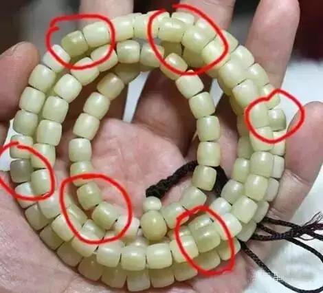 稀有老物件骨头手串,马骨头手串