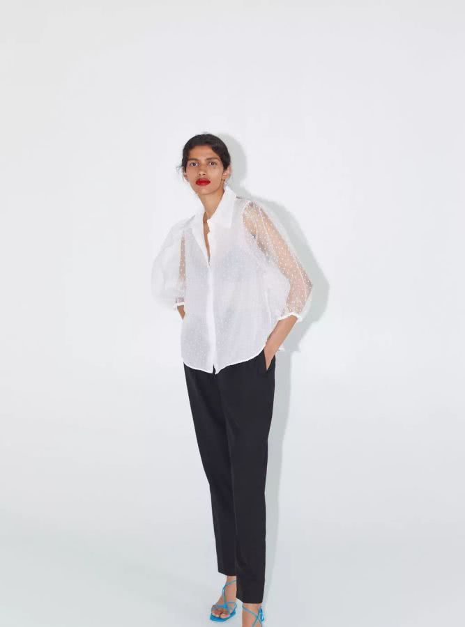 zara值得入手的连衣裙,zara新出的牛仔开叉连衣裙