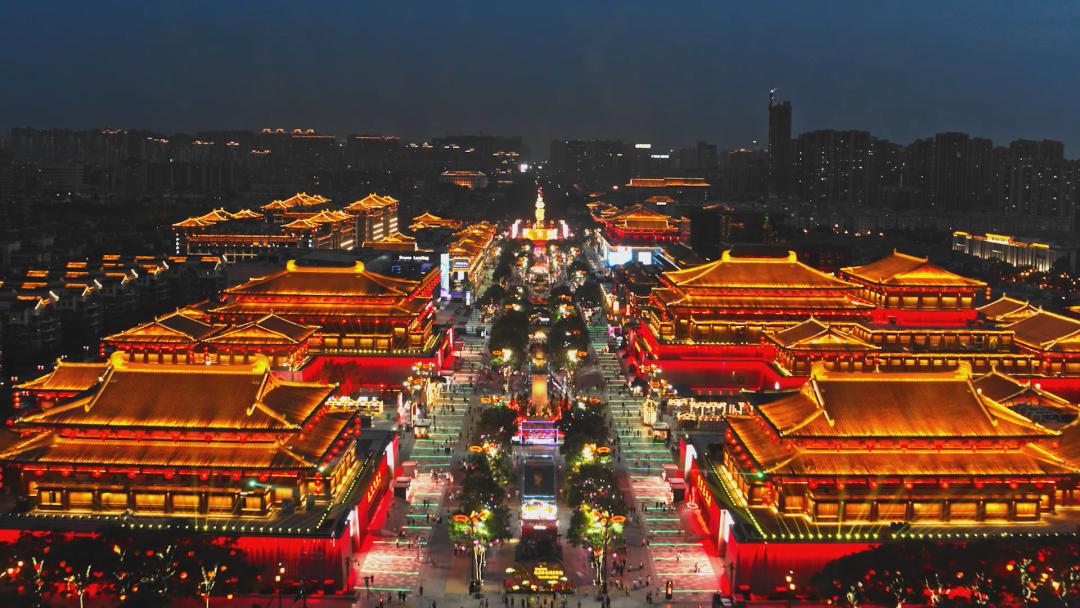 西安最新的街区,西安的国潮风格街区