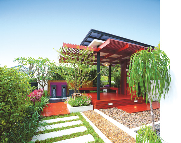 花园凉亭设计带鱼池多少钱,简单凉亭户外庭院遮风挡雨