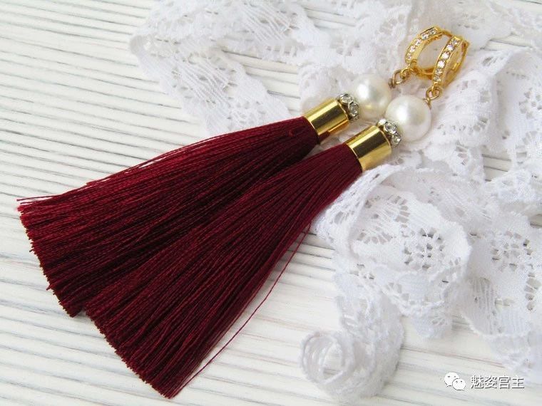 珍珠流苏耳环制作教程,流苏耳环做法教学视频