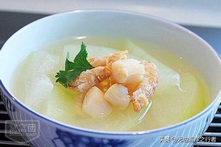 冬瓜虾仁干贝汤的做法,美食教程干贝粥