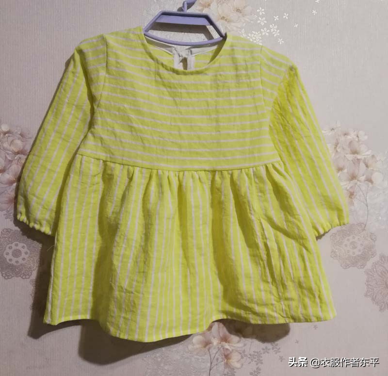 女宝宝衬衫裁剪图及裁剪方法,3岁宝宝的衬衣裁剪和制作