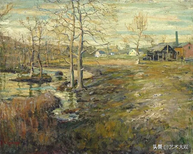 威廉罗伊洛夫斯风景油画作品,丹麦画家蒙森德风景油画作品欣赏