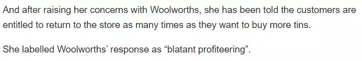 澳洲又发生代购抢奶事件，消费者指责超市为了赚钱唯利是图
