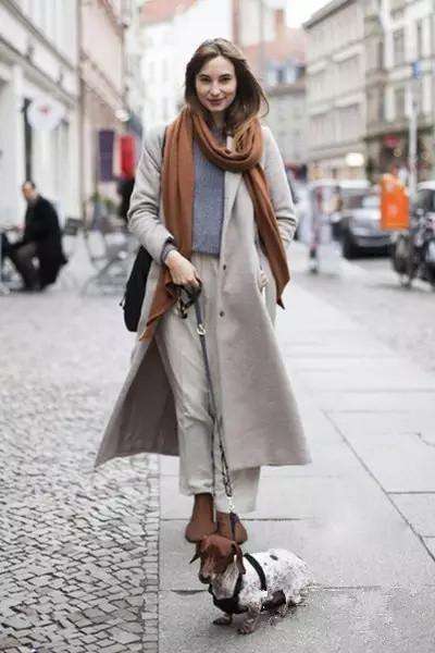 冬季大衣搭配的围巾图片,搭配围巾的冬季大衣