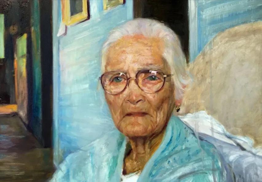 半成品看上去也如此精彩：美国画家路易斯的肖像作品