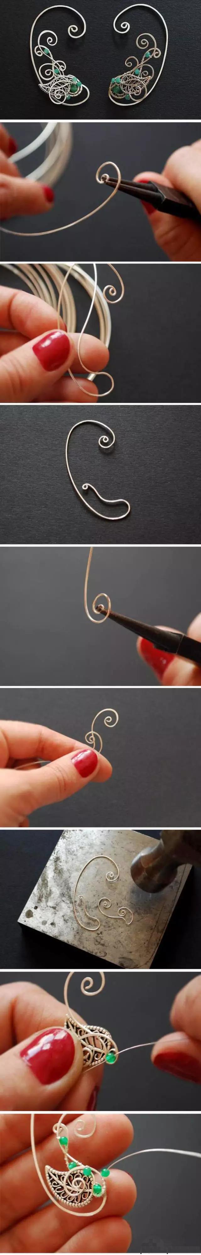 传统手工绕丝首饰教程,自己做古代的首饰简单方法教程