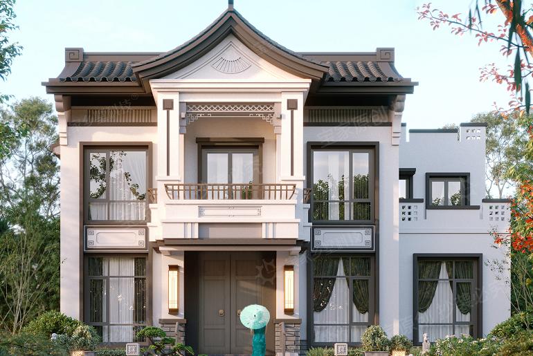 这栋和明信片一样美的乡村别墅样板间，会落在你家宅基地吗？