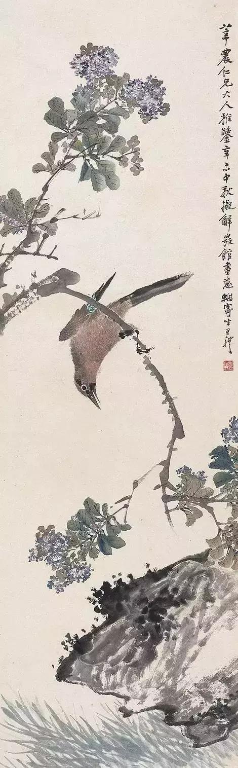 潘天寿100幅花鸟画欣赏,潘天寿花鸟画简史