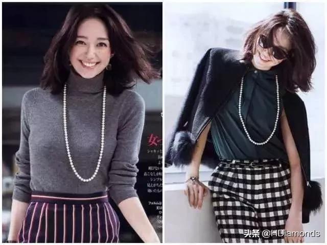 适合女生戴的毛衣链,毛衣链高级感叠戴