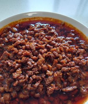 盘点6种美味的肉臊子做法,陕西二合一油泼肉臊子拌面