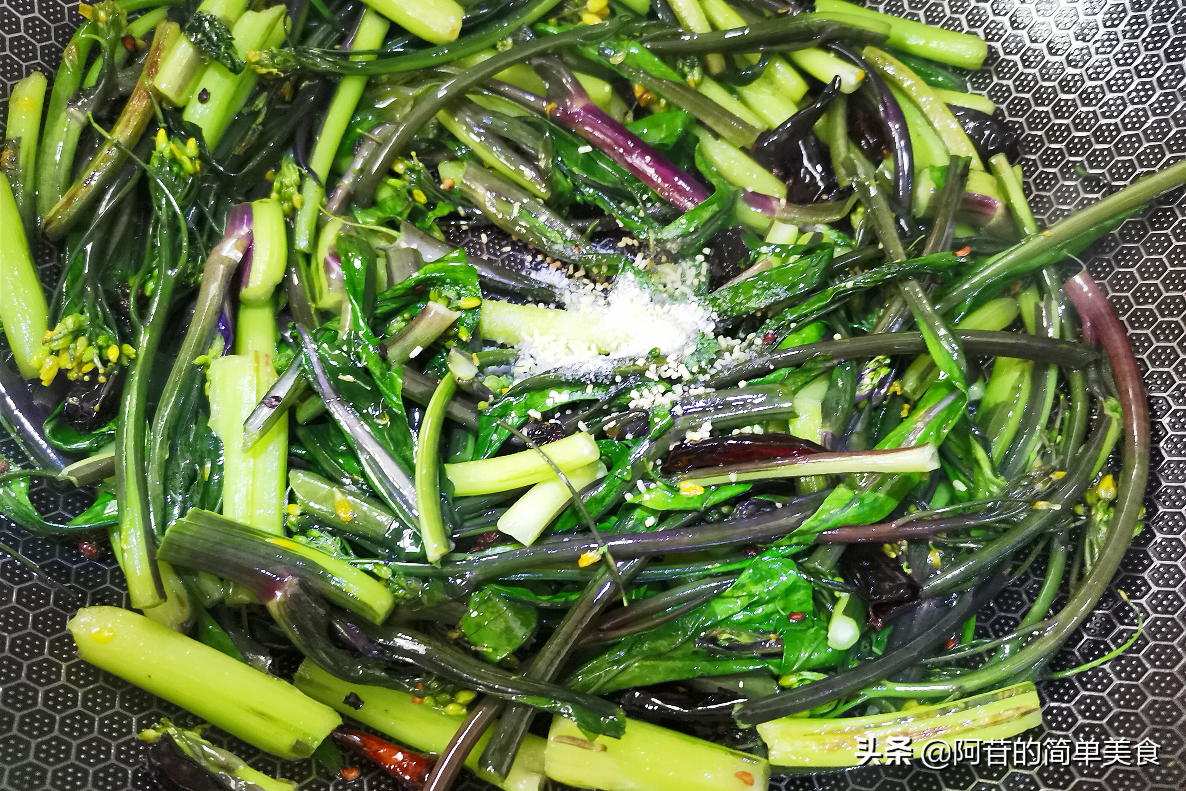 特色紫菜苔,爽脆的紫菜苔