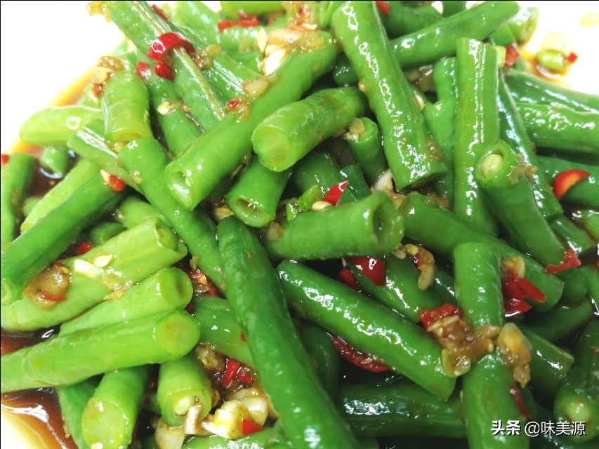 凉拌豇豆川菜最美家常菜,清淡凉拌豇豆的做法