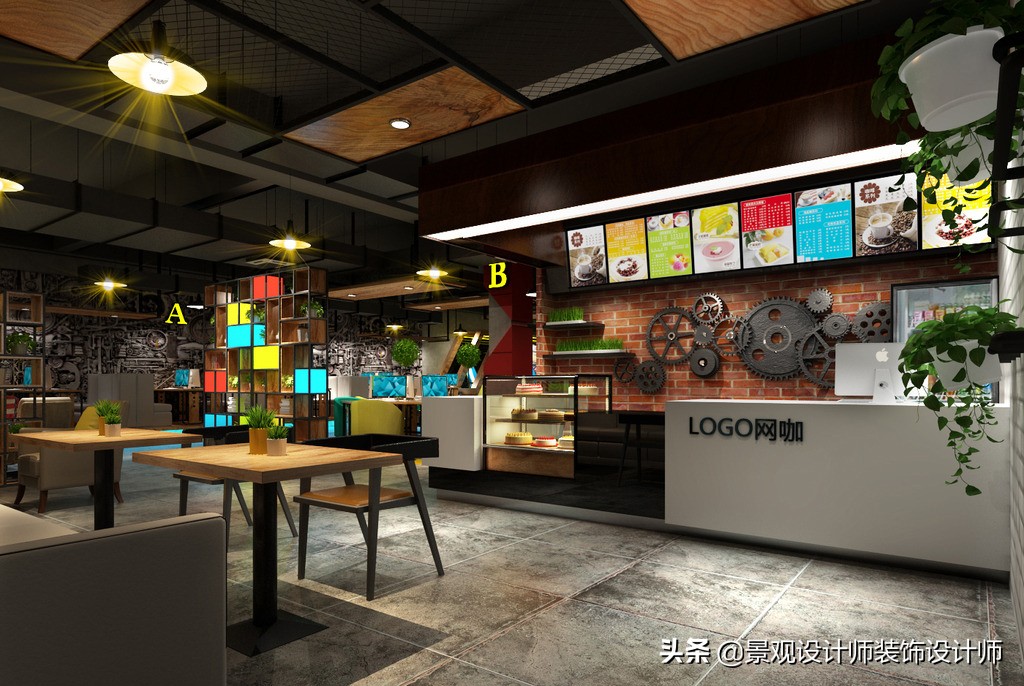 网咖设计效果图,网咖设计图哪找