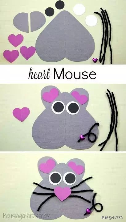 手工制作小老鼠幼儿园,亲子手工制作小老鼠幼儿园