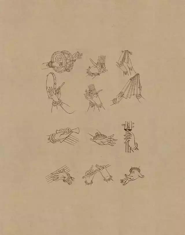 敦煌画线稿描摹,敦煌壁画白描勾线教程