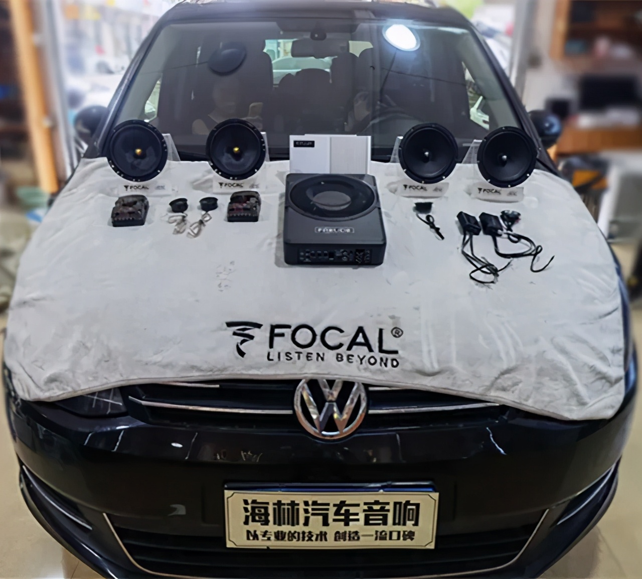 夏朗音响改装最佳效果图,大众夏朗改风光