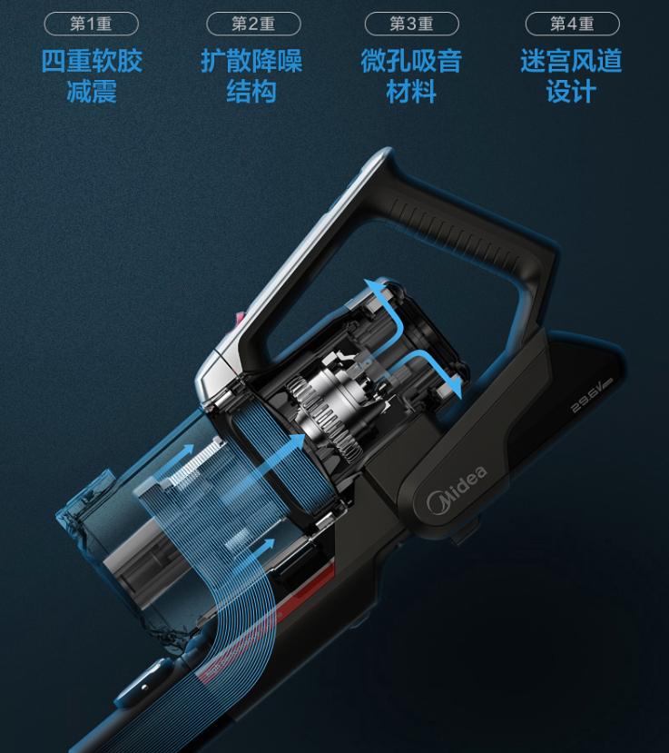 美的p7弯折吸尘器初体验,美的吸尘器深度清洁