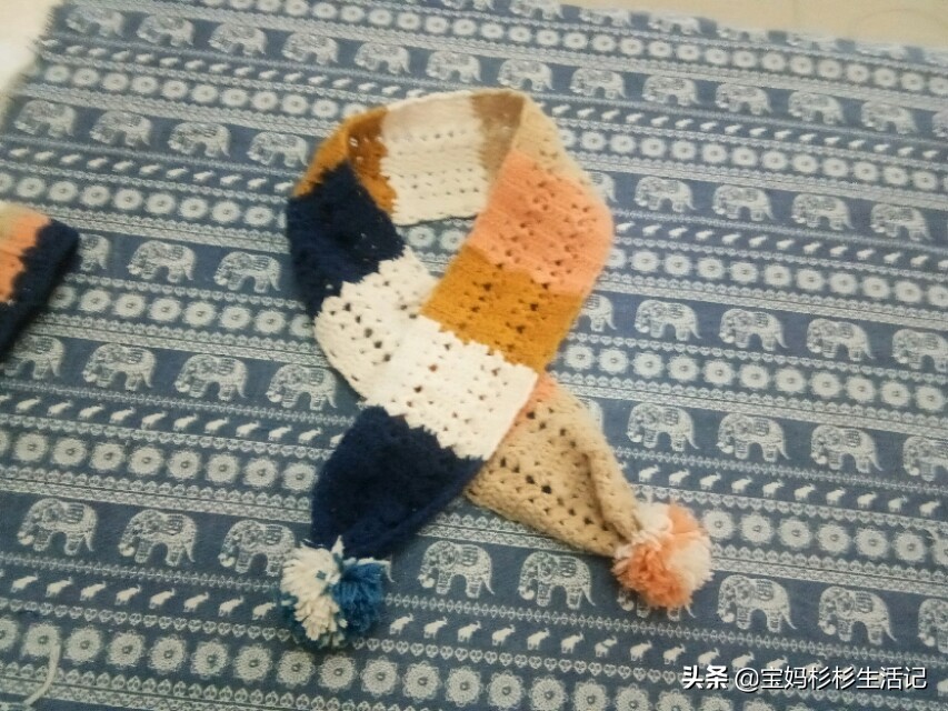 最简单的织物宝宝围巾,宝宝围巾的编织教程