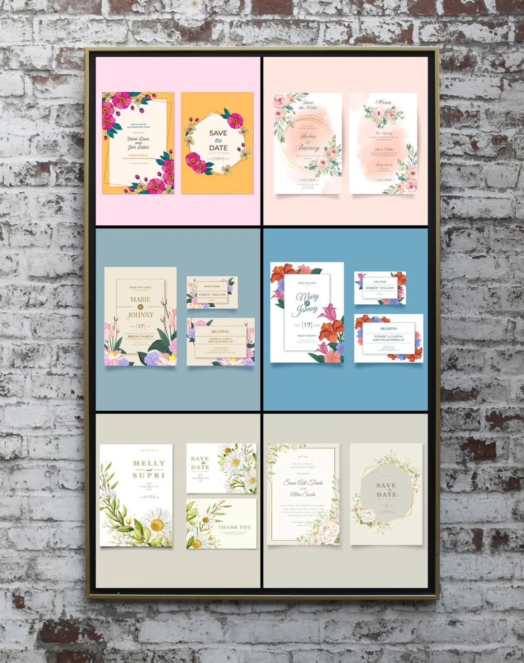 武安婚礼请柬模板素材,excel婚礼请柬模板