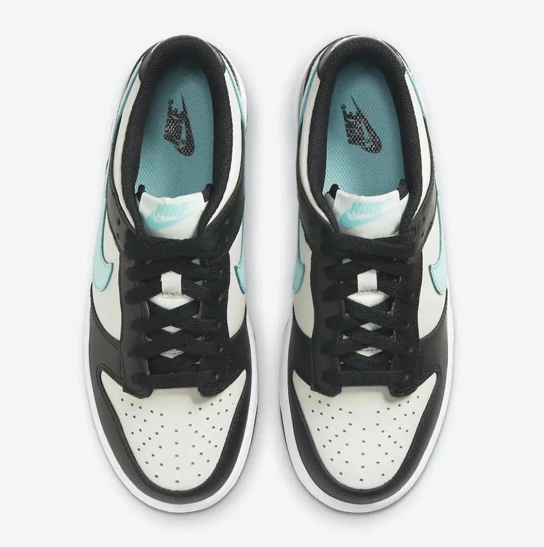 dunksb高帮鸳鸯配色联名款,蒂凡尼蓝鹅黄