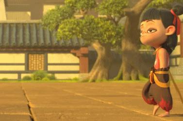 三岁的哪吒小爷有多潮？眼线腮红丸子头