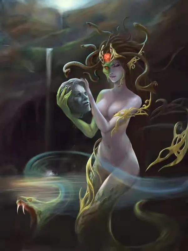 蛇发女妖美杜莎图片,蛇发女妖美杜莎cos