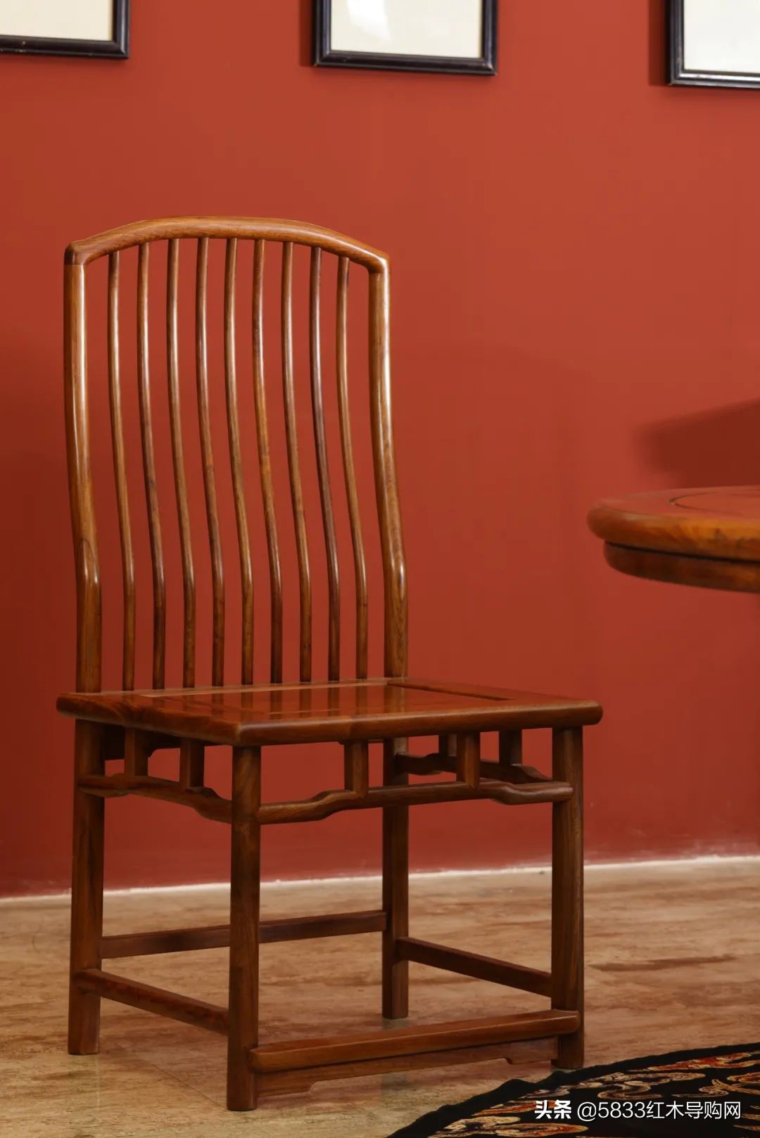 便宜红木新中式圆餐桌,雕花圆形组合中式红木餐桌