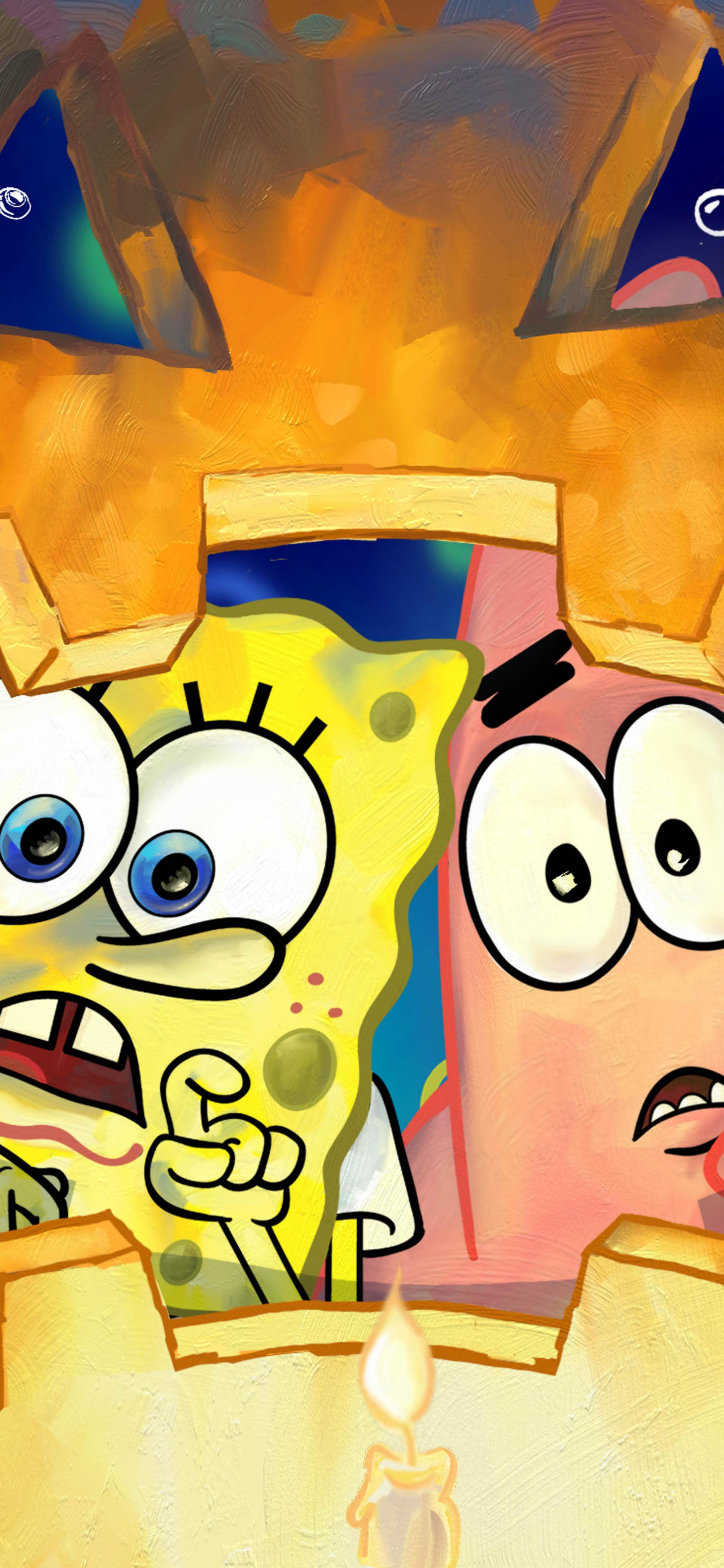 海绵宝宝ipad壁纸,海绵宝宝蜡笔小新壁纸