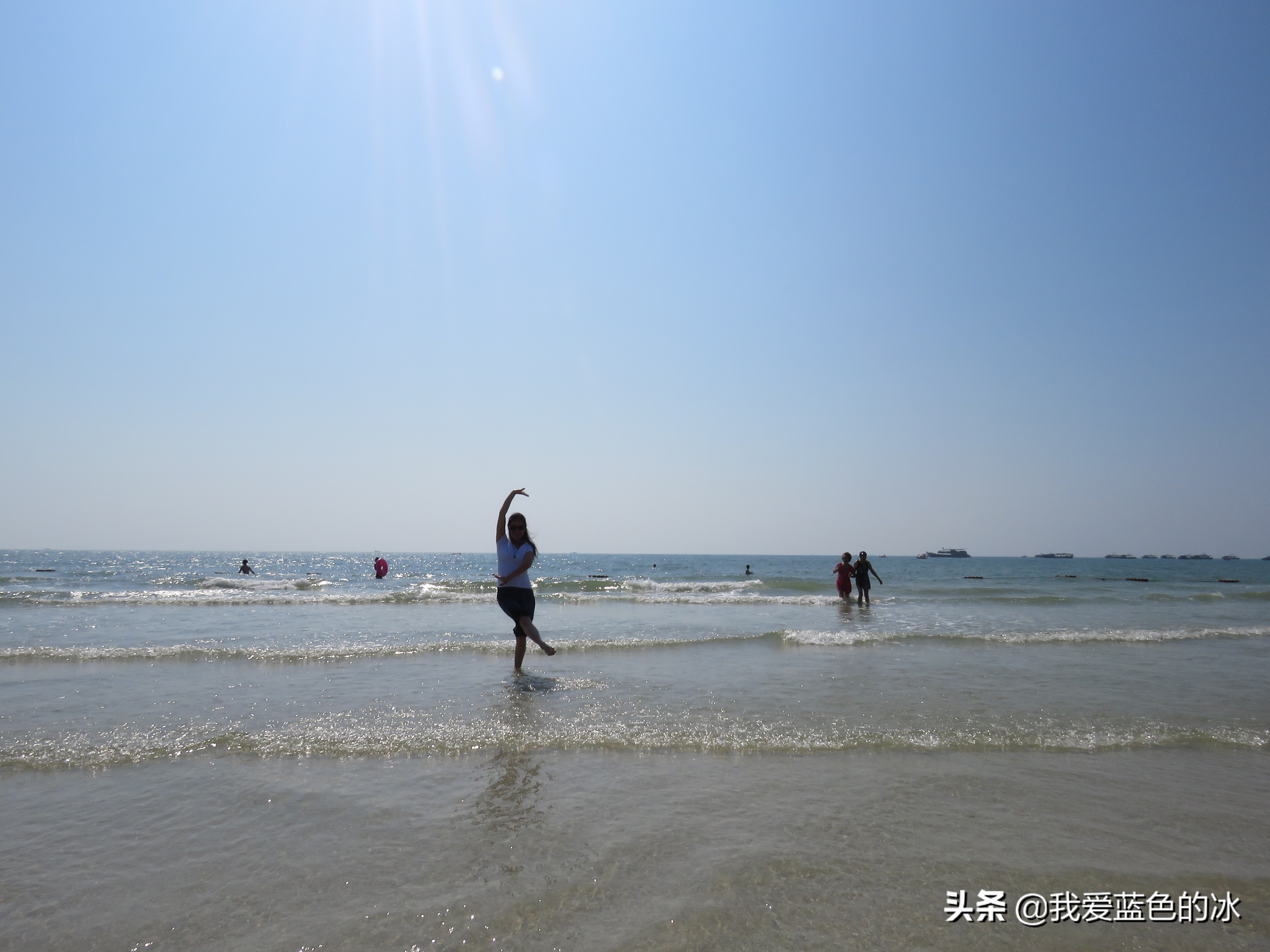 北海暖如春银滩游,北海银滩体验踏浪的感觉