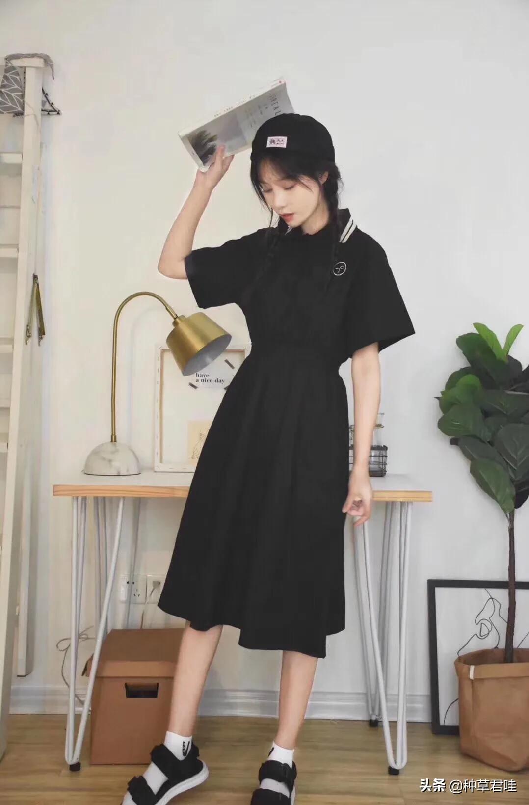 蓝色系的夏季穿搭,夏季高品质甜酷风穿搭