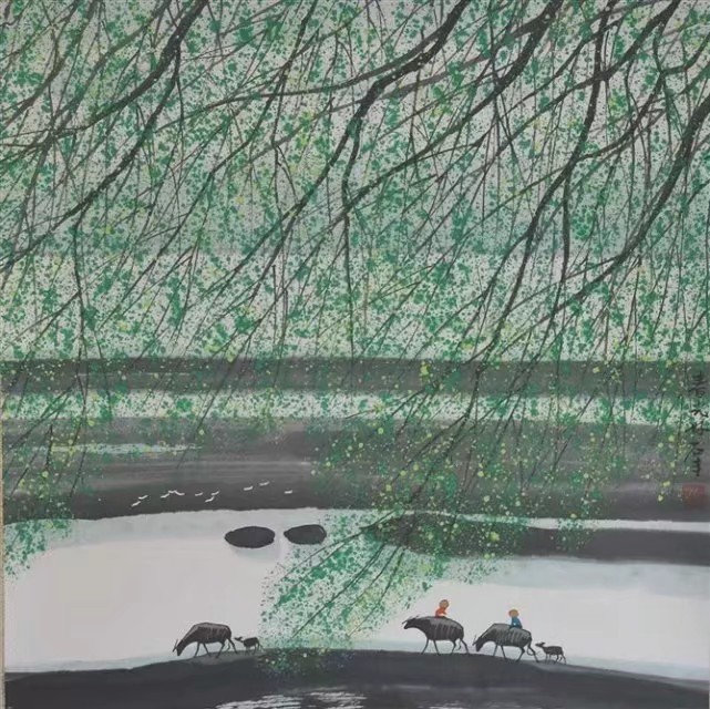 国画风景小品简单又好看,山水风景国画图片大全集