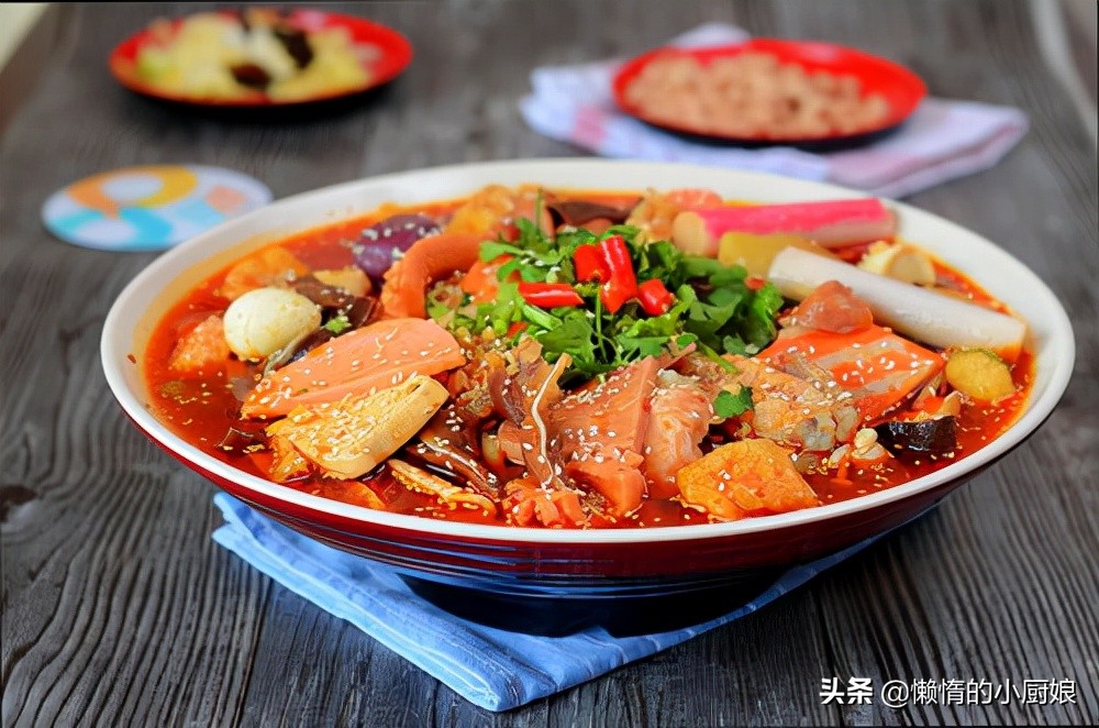 自己学着做冒菜,原来自己也能做这么多的菜