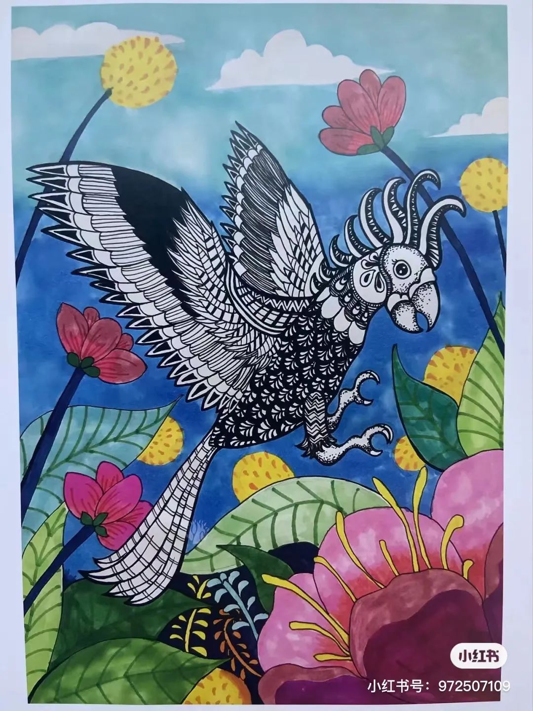 线描绘画大师绘画图片,国外线描花卉素材图片