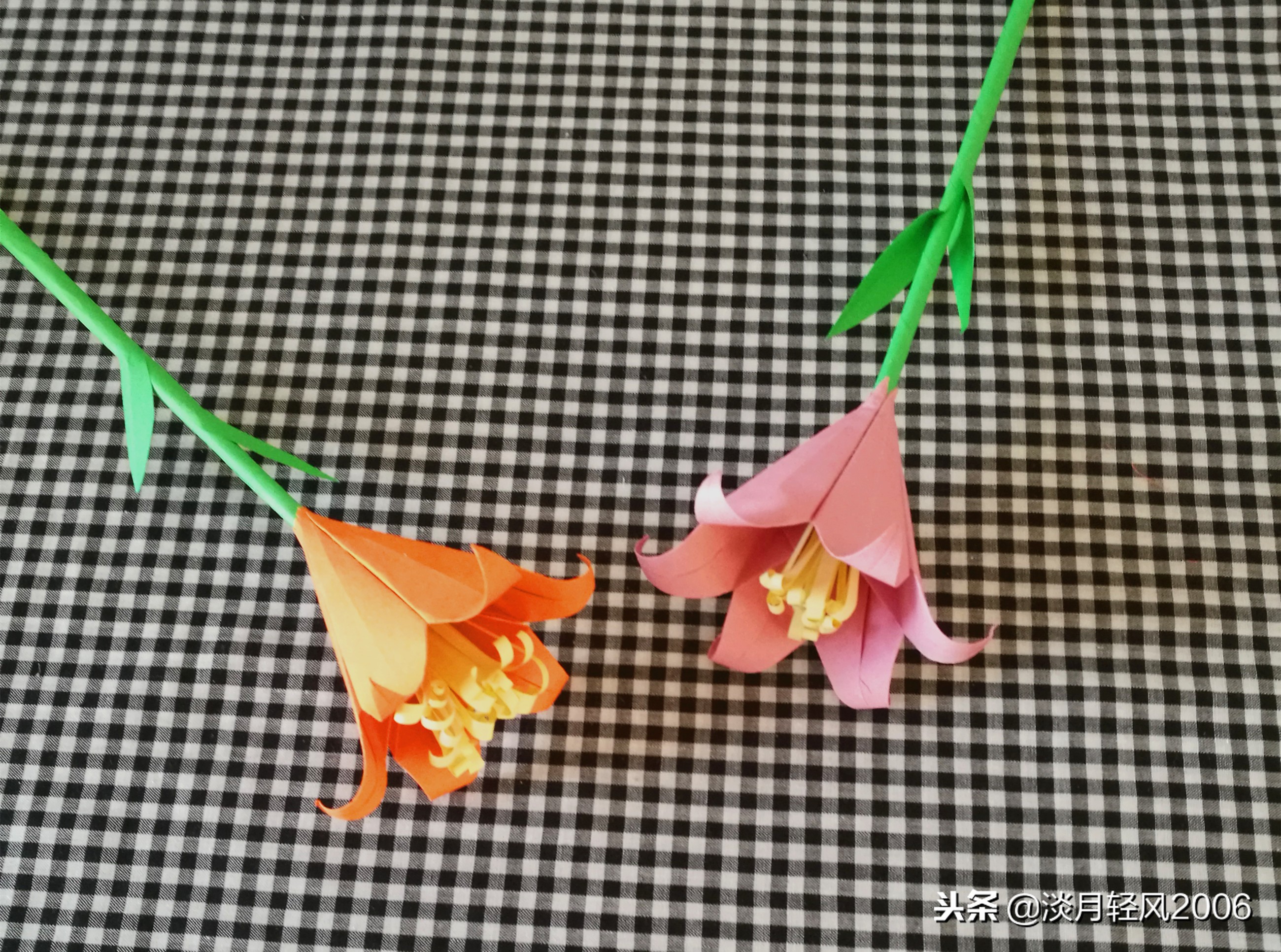 手工百合花制作幼儿园,百合花幼儿手工