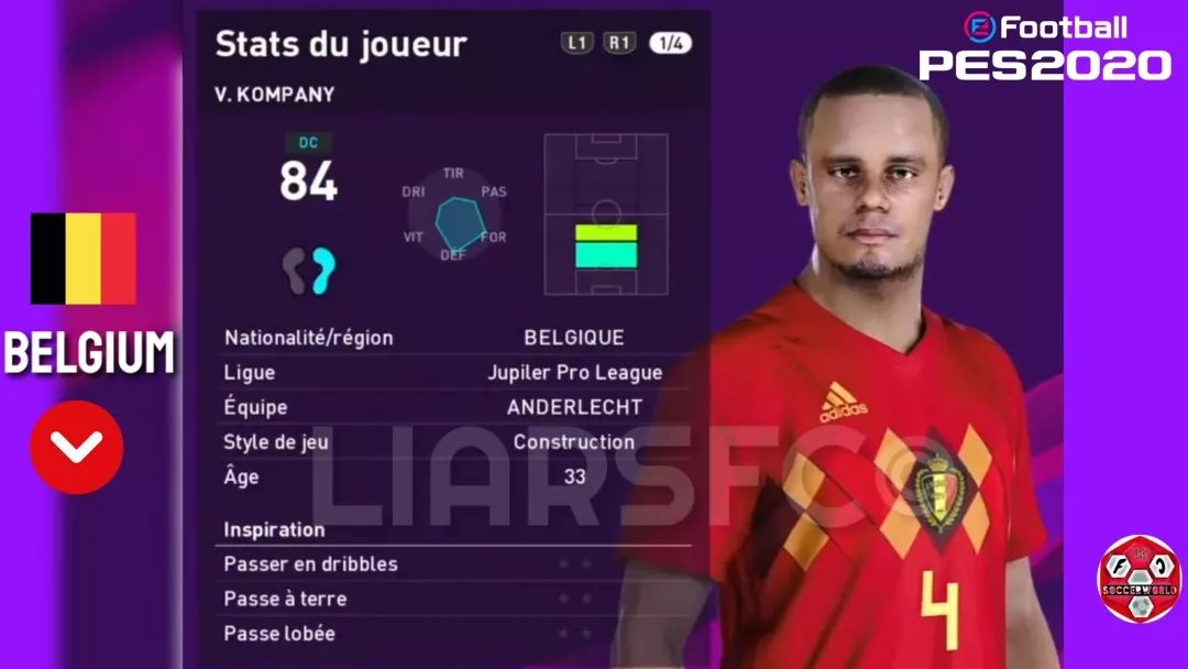 数据｜维特塞尔升黑，比利时国家队实况足球20赛季球员总评升降