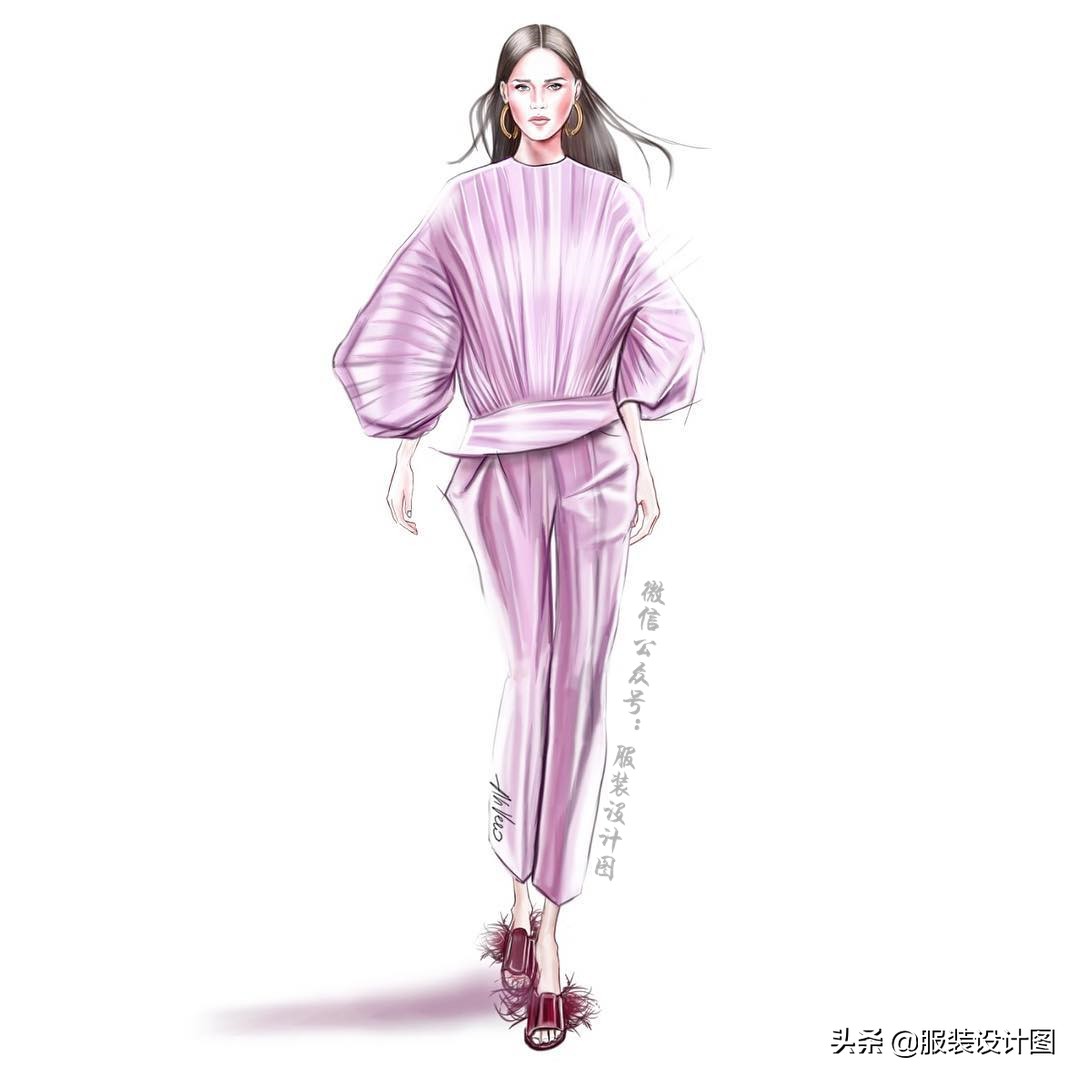 服装设计时装画教学procreate,procreate画服装设计图教程