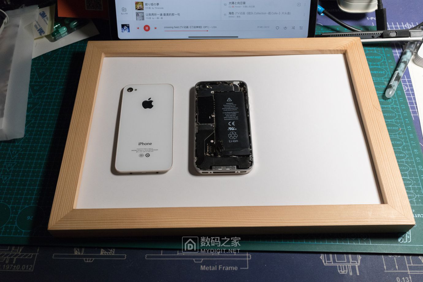 把未拆封的iphone4做成标本,iphone4被做成标本