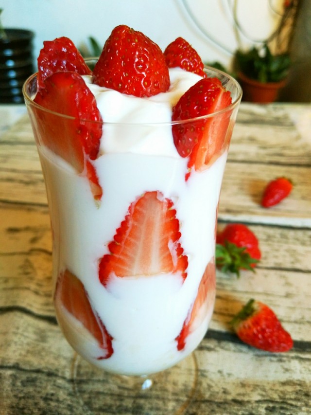 酸奶橘子水果捞,不想吃饭就来一杯酸奶水果捞