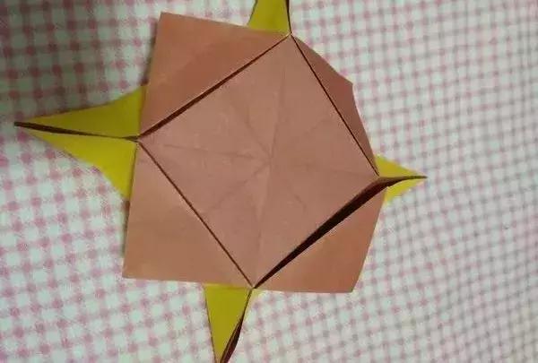 超简单折纸立体水果盒,精美礼品盒的折纸教程图解